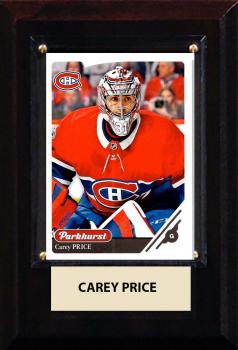 CICP46HMCCP-NHL PLAQUE W/CARD 4X6 CANADIENS CAREY PRICE