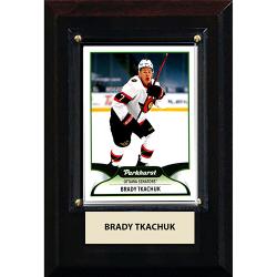 CICP46HOSBT-NHL PLAQUE W/CARD 4X6 SENATORS BRADY TKACHUK