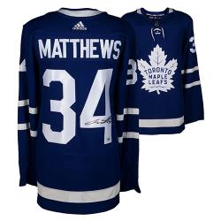 FANAHAM0476-A MATTHEWS AUTO LEAFS JERSEY BLUE ADDIDAS