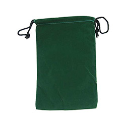KP04181-DICE BAG CLOTH 6'' X 9'' GREEN