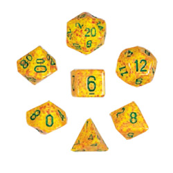 KP07230-ELEMENTAL DICE 7PC SET LOTUS