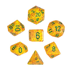 KP07242-ELEMENTAL DICE 7PC SET LOTUS