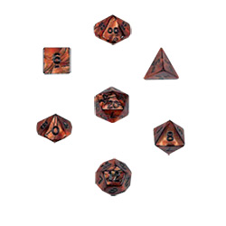 KP12259-OLYMPIC DICE 10PC SET BRONZE