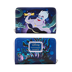 LFWDWA2363-LOUNGEFLY DISNEY LITTLE MERMAID URSULA LAIR WALLET