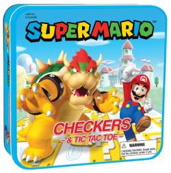 MONCM005637-CHECKERS/TTT COMBO SUPER MARIO VS BOWSER (TIN)