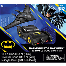 MPC21872-BATMAN 2 PACK WOOD PAINT SET