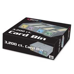 UBCWCCB3200GRY-3,200CT COLLECTIBLE PLASTIC CARD BIN GRAY