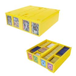 UBCWCCB3200YLW-3,200CT COLLECTIBLE PLASTIC CARD BIN YELLOW