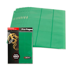 UBCWPRO18SGRN-PAGES 18 POCKET SIDELOAD GREEN 10 PACK