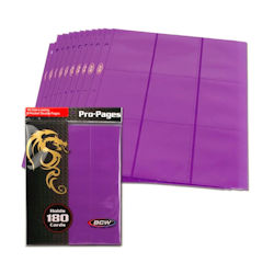 UBCWPRO18SPUR-PAGES 18 POCKET SIDELOAD PURPLE 10 PACK