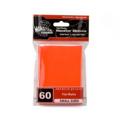 UMBMSLSFNORA-MONSTER SLEEVES YGO/SMALL FLAT MATTE ORANGE 60CT