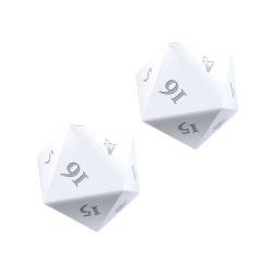 UPDIHMD20VWH-HEAVY METAL 2 D20 VIVID WHITE DICE SET