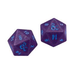 UPGDHMD20DDPC-HEAVY METAL 2 D20 DUNGEONS & DRAGONS PURPLE & BLUE