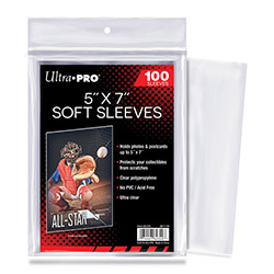 USSCS57-CARD SLEEVES 5X7