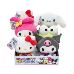 WCTHKT0017-HELLO KITTY 8 INCH PLUSH ASSORTMENT PDQ (6)